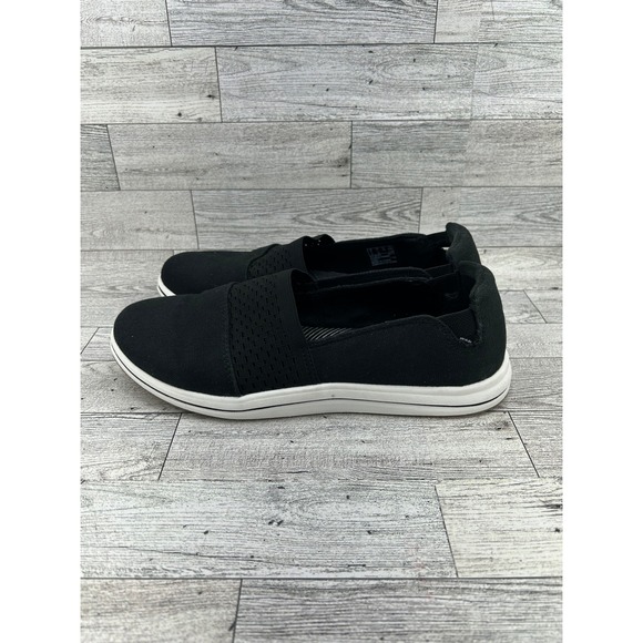 Clarks Cloudsteppers Womens Black Slip On Shoes Washable Comfort Size‎ 7.5M - Picture 2 of 10